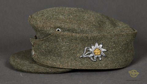 German WWII M43 Field Cap for Mountain Troops — image 4