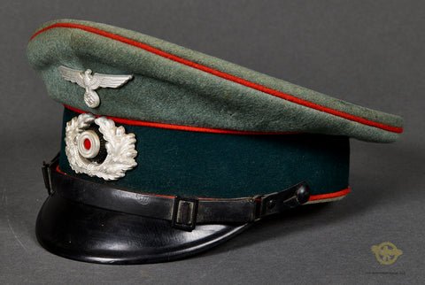 WWII German Army Artillery 'Other Ranks' Visor Cap — image 3