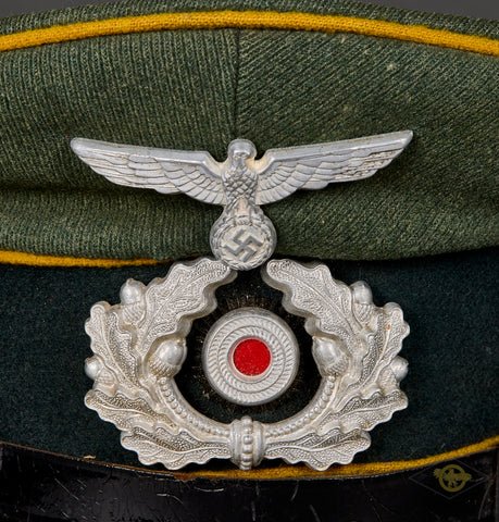 German WWII Army 'Other Ranks' Visor Cap for Signals — image 2
