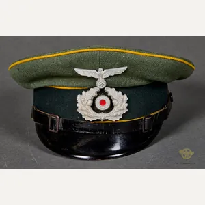 German WWII Army 'Other Ranks' Visor Cap for Signals