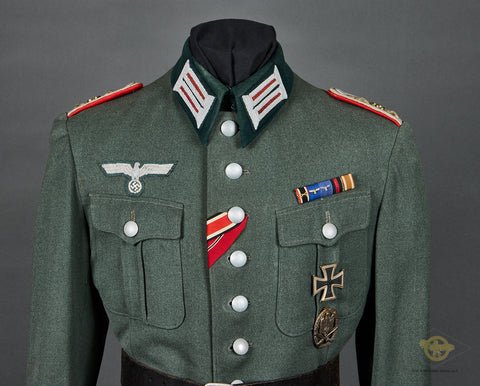 WWII German Army Model 1936 Tunic and Trousers for Artillery Captain — image 3