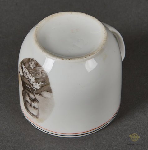 German WWI Small China Tea-Cup Featuring Kaisser Wilhelm Portrait — image 4