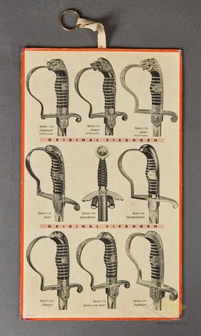 Original Eickhorn Sword Sales Size Chart — image 2