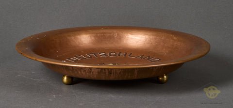 German Post War Commemorative Souvenir Copper Bowl — image 4