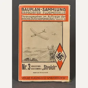 German WWII HJ Bauplan Sammlung Glider Project Plans
