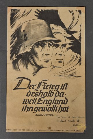 German WWII Lot of Three (3) Propaganda Posters — image 2