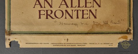 German WWII Lot of Three (3) Propaganda Posters — image 6