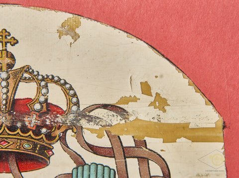 Italian Aircraft Insignia under Plexiglass Captured in Anzio Sicily North Africa — image 4