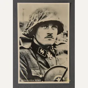 Postcard of Knights Cross Winner Waffen SS Obersturmführer Gerhard 'Gerd' …