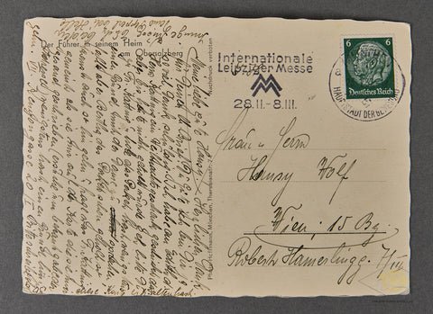 German Photo Postcard of Hitler at Obersalzberg — image 2