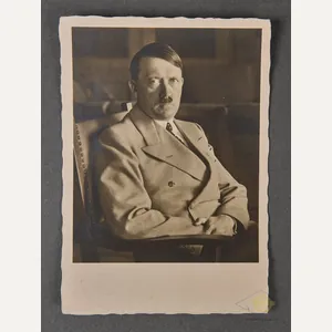 German Photo Postcard of Hitler at Obersalzberg