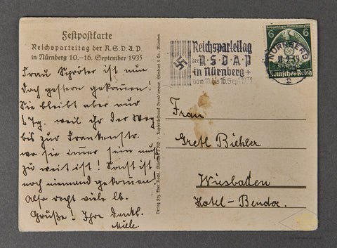 German Postcard for 1935 Nuremberg Rally — image 2