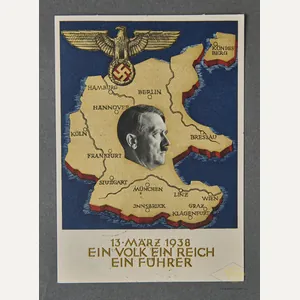 German WWII Austrian Annexation Postcard