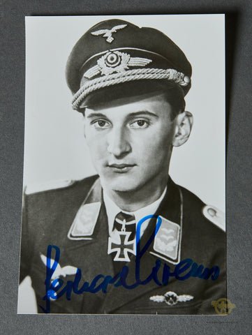 German WWII Signed Photo of Knights Cross Winner Gerhard Krems — image 2