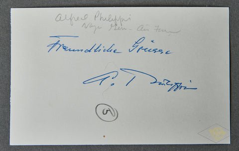German WWII Signed Photo of Knights Cross Winner Alfred Philippi — image 3