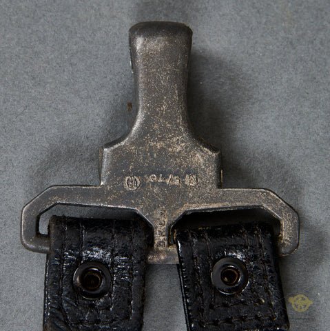 German WWII RLB Leather Dagger Hangers — image 5