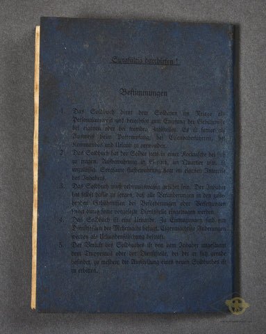 WWII German Luftwaffe Soldbuch — image 10