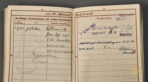 WWII German Army Soldiers Wehrpass, KIA in 1944 — image 11