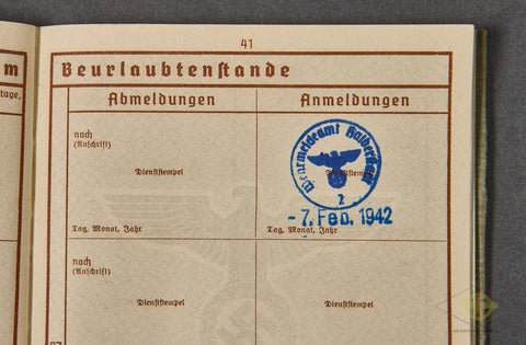 WWII German Army Soldiers Wehrpass, KIA in 1944 — image 12