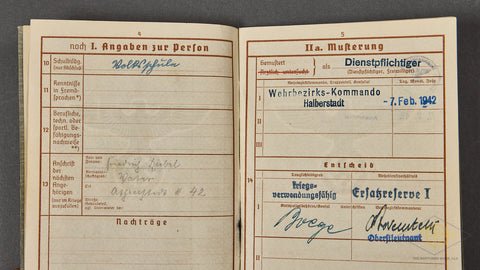 WWII German Army Soldiers Wehrpass, KIA in 1944 — image 4