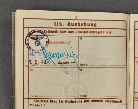 WWII German Army Soldiers Wehrpass, KIA in 1944 — image 5