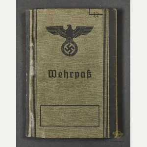 WWII German Army Soldiers Wehrpass, KIA in 1944