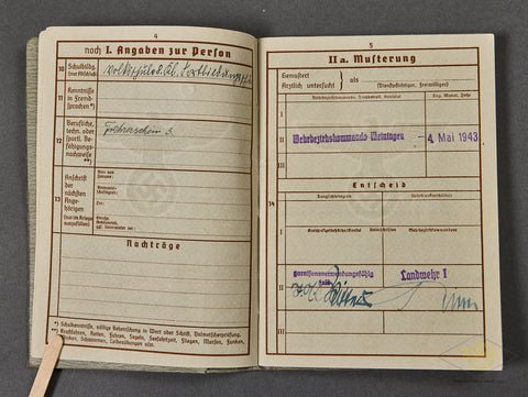 WWII German Army Soldiers Wehrpass — image 4