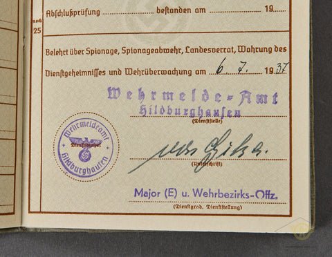 WWII German Army Soldiers Wehrpass — image 7