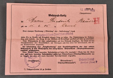 WWII German Army Soldiers Wehrpass — image 2