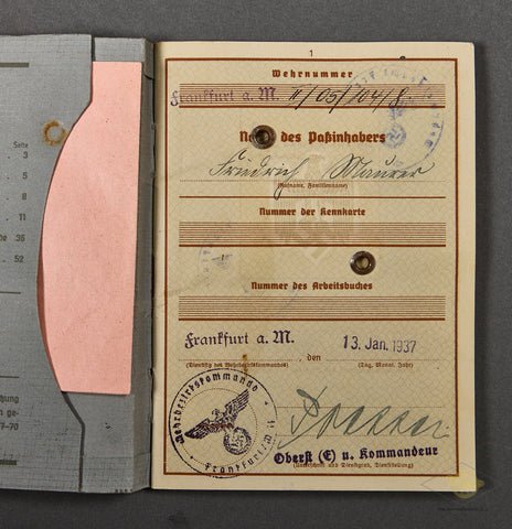 WWII German Army Soldiers Wehrpass — image 3