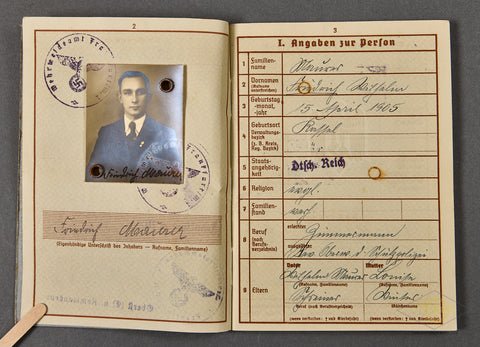 WWII German Army Soldiers Wehrpass — image 4