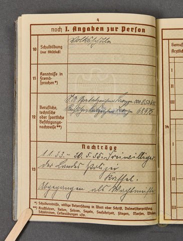 WWII German Army Soldiers Wehrpass — image 5