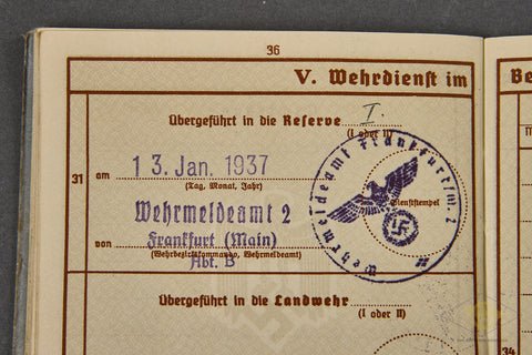 WWII German Army Soldiers Wehrpass — image 8