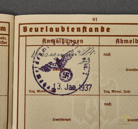 WWII German Army Soldiers Wehrpass — image 9