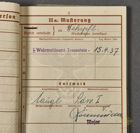 WWII German Army Soldiers Wehrpass — image 4