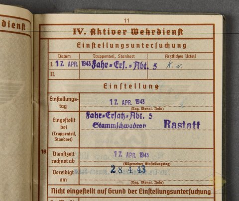 WWII German Army Soldiers Wehrpass — image 5