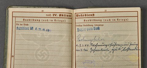 WWII German Army Soldiers Wehrpass — image 7