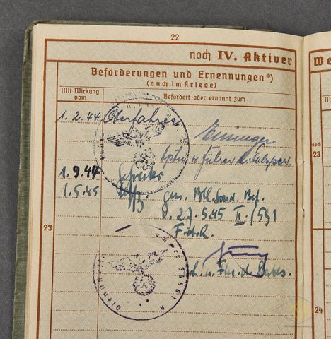 WWII German Army Soldiers Wehrpass — image 8