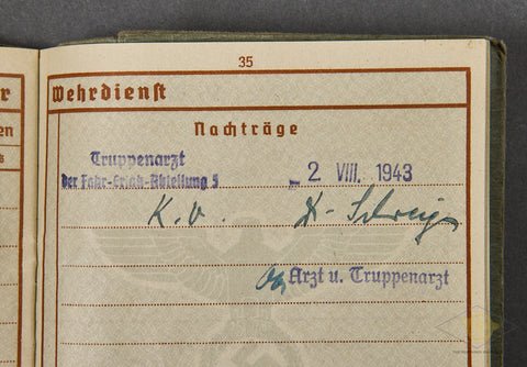 WWII German Army Soldiers Wehrpass — image 9