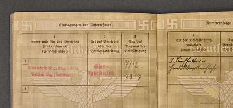 Deutsches Reich Arbeitbuch — image 5