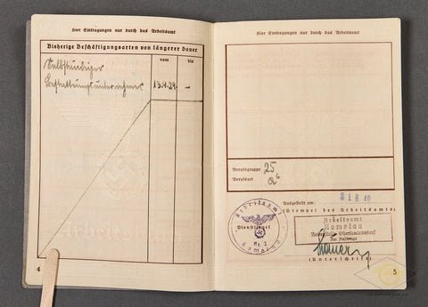 Deutsches Reich Arbeitbuch — image 5