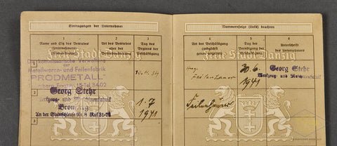 Freie Stadt Danzig Arbeitsbuch — image 5