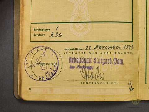 Deutsches Reich Arbeitsbuch für Ausländer — image 5