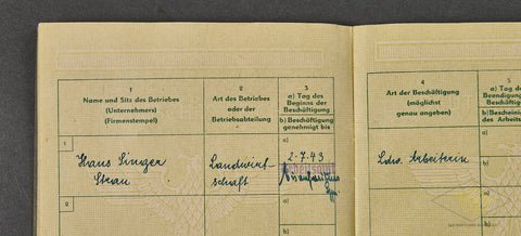 Deutsches Reich Arbeitsbuch für Ausländer — image 7