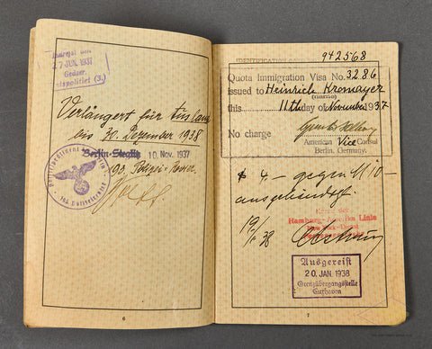 Deutsches Reich Reisepass from the American Consulate in Berlin — image 5