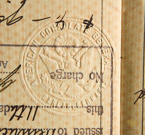 Deutsches Reich Reisepass from the American Consulate in Berlin — image 6