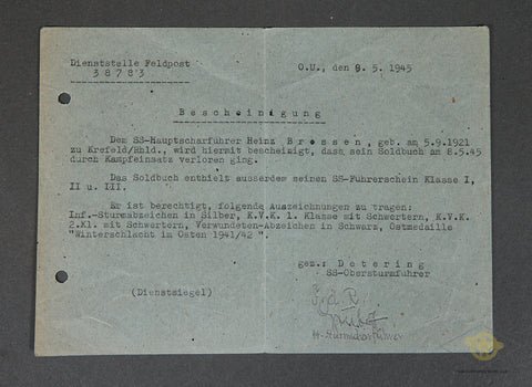 INCREDIBLE SS Document Grouping with SS Photo Album for the Same Soldier — image 16