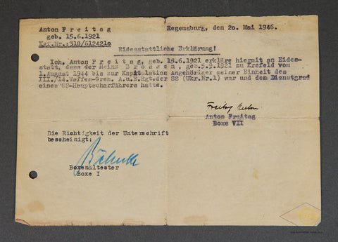 INCREDIBLE SS Document Grouping with SS Photo Album for the Same Soldier — image 18