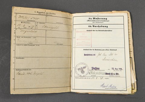 Wehrstamm Military Records Book for Medic in a Gebirgsjäger Regiment — image 2