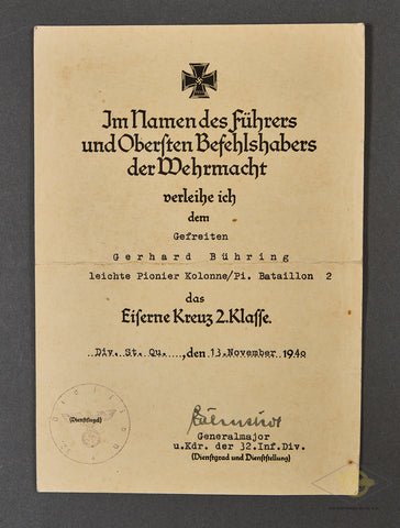 Pair of Award Documents to Same Soldier — image 2